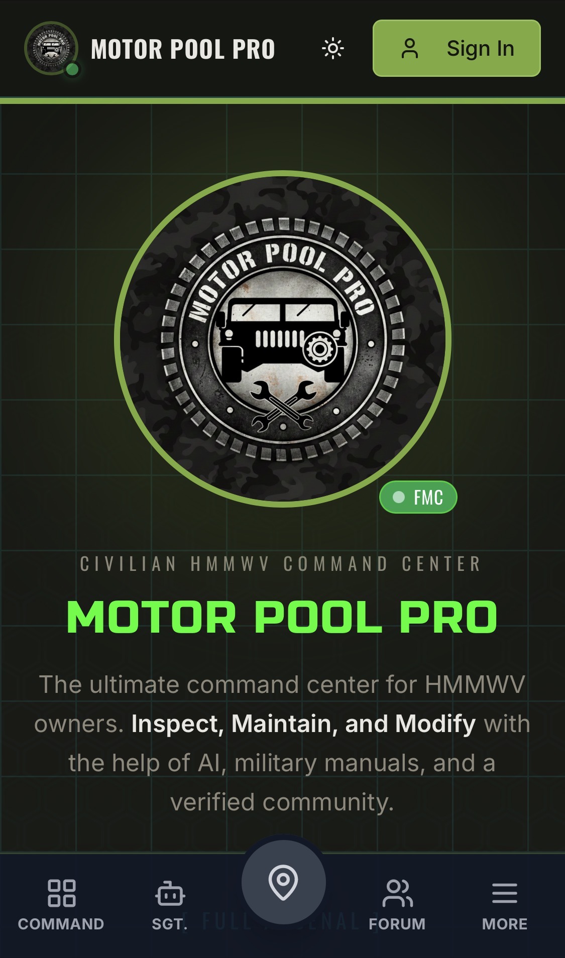 Motor Pool Pro - Website designed by Coded By Flowers
