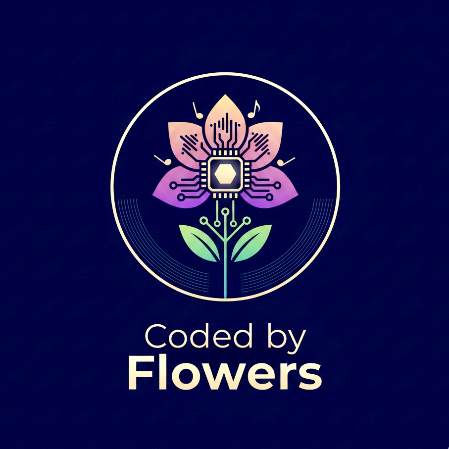 Coded By Flowers logo - Web design services in Lakeland FL
